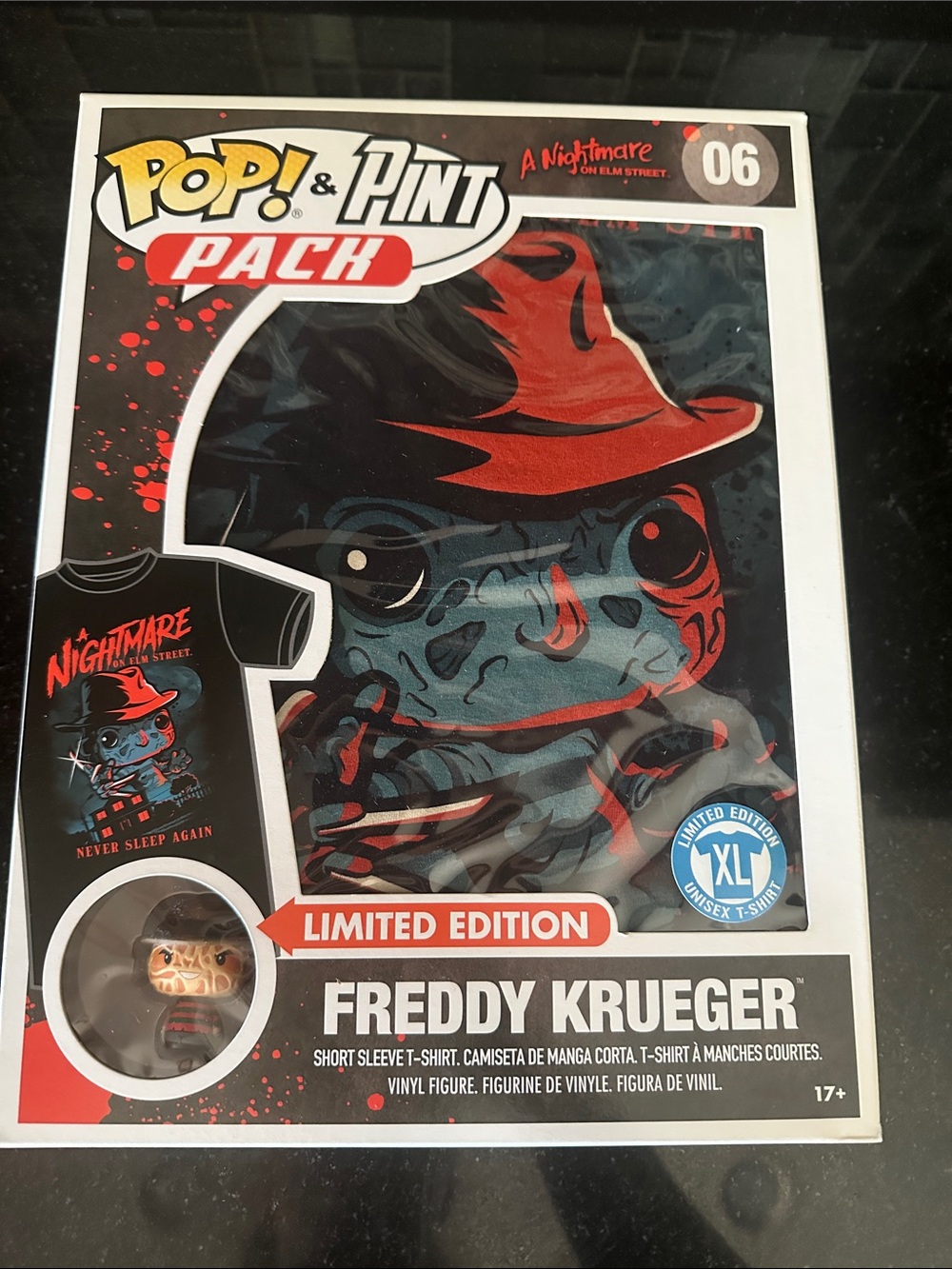 Funko Freddy Krueger Pop! & Tee Pack - BRAND NEW IN BOX